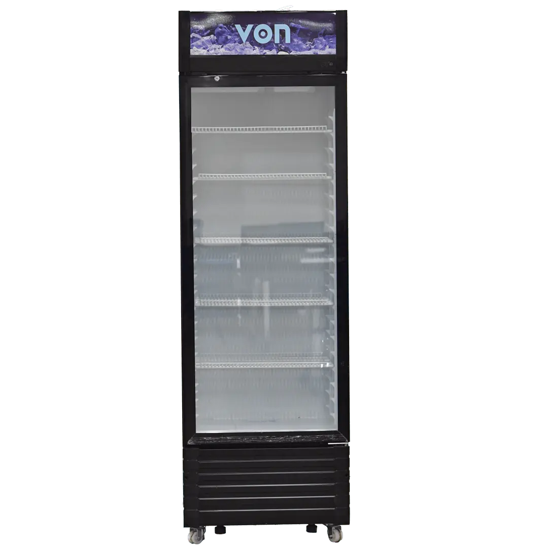 VON VZC38DXK Vertical cooler, 369 Litres - Black