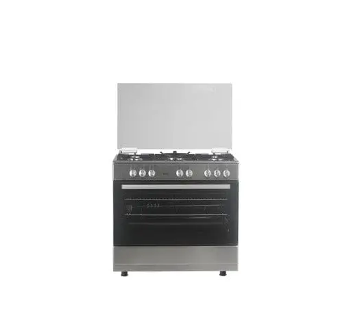 VON VCF965071FSX Freestanding Cooker – 5 Gas Burners, Cast Iron Enamel Pan Support, Flame Failure Device